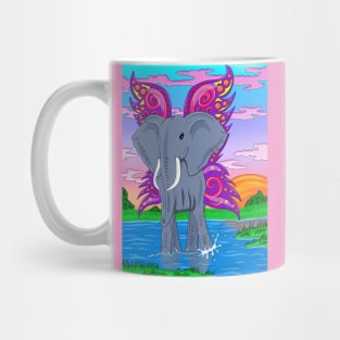 elephant with wings Mug